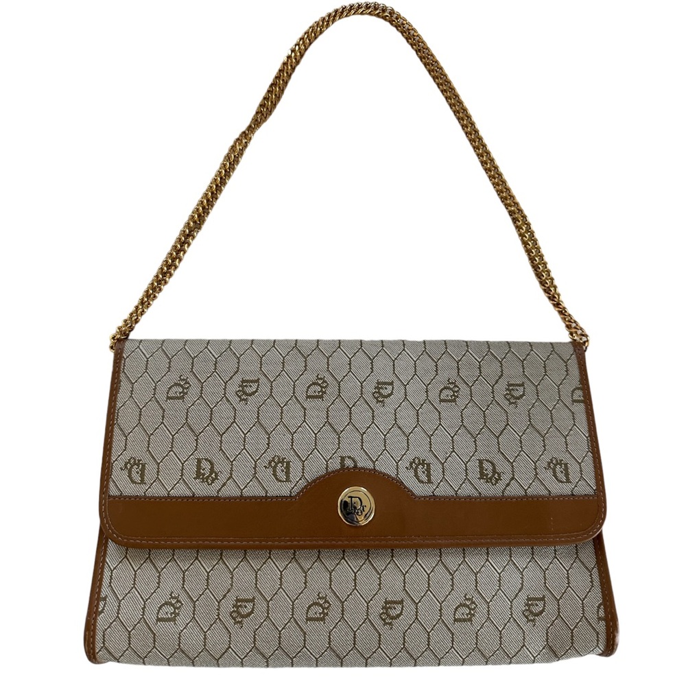 Dior Beige and Brown Shoulder Bag